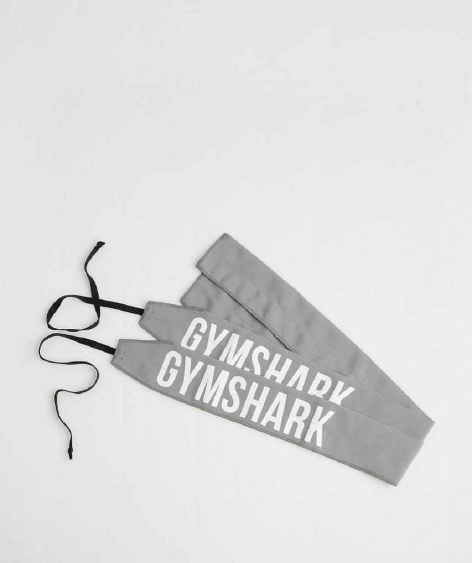 Gymshark Wrist Straps Self Tie Accessories Oprema Sive | HR 2118SGL